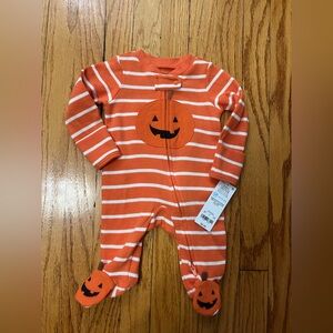 Baby‎ Carter's Halloween Footed Pajamas- Size Newborn- NWT